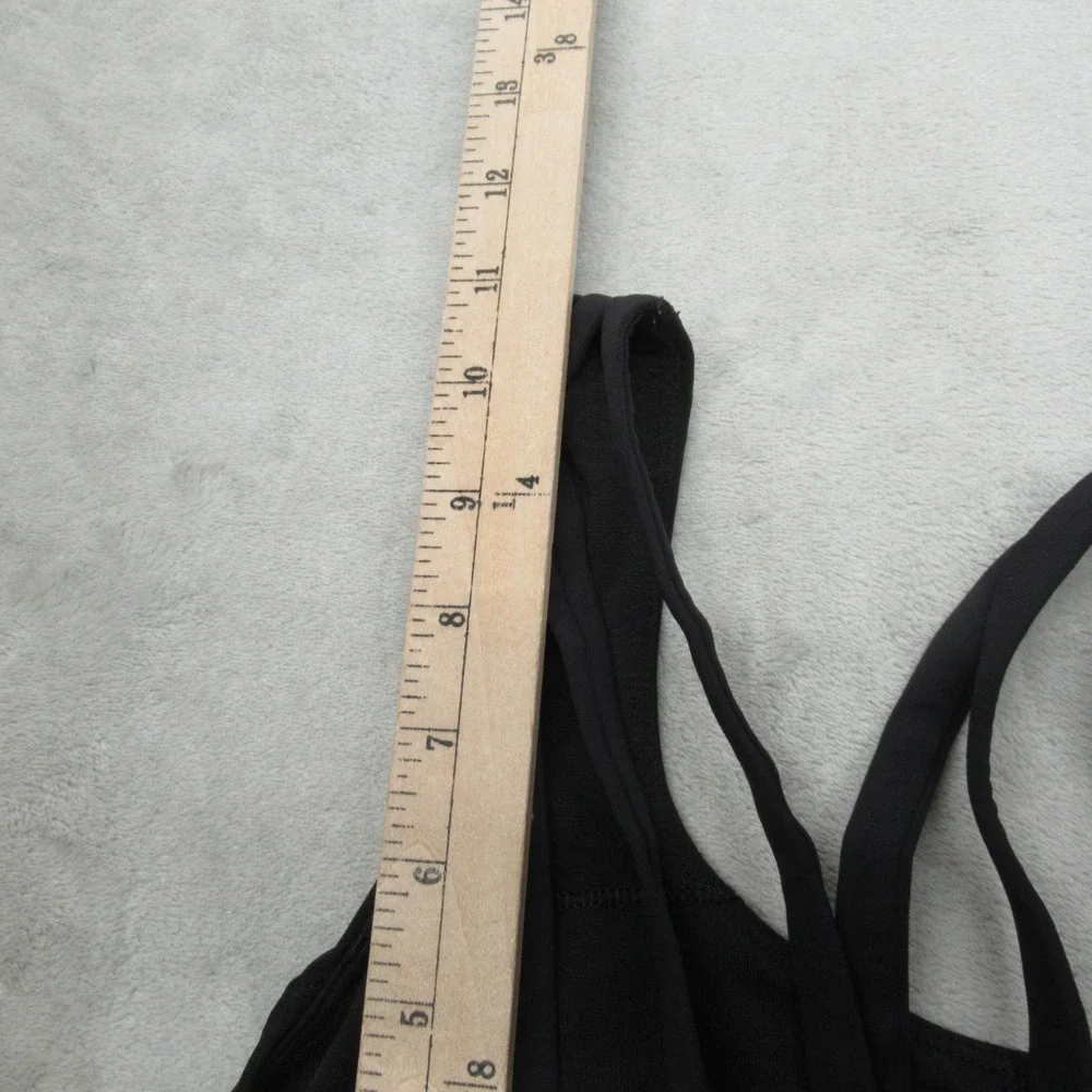 Lululemon Sports Bra Black 6 Soul Cycle Multi Strap Gym Yoga Run Active Crossfit